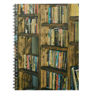 Vintage reading artwork notebook