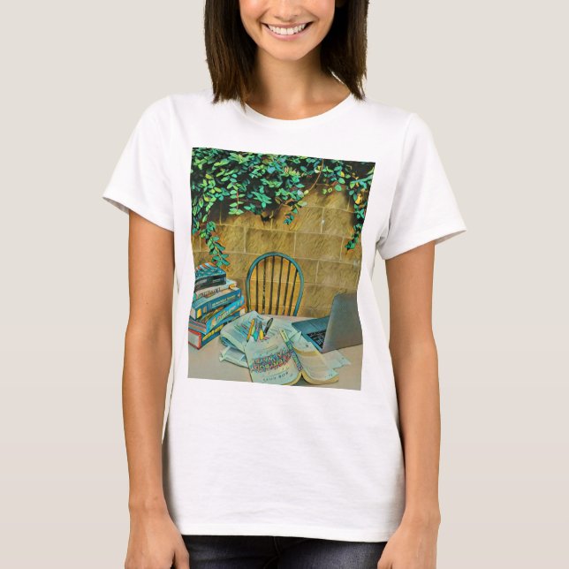 Vintage reading artwork T-Shirt (Front)