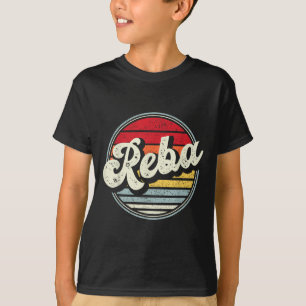 Vintage Reba Name Retro Style 70s 80s First For Me T-Shirt