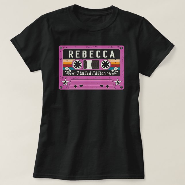 Vintage Rebecca Name T-Shirt (Design Front)