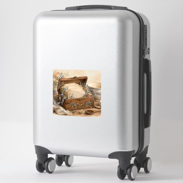 Vintage Recipe Box Cottage Kitchen (Suitcase)
