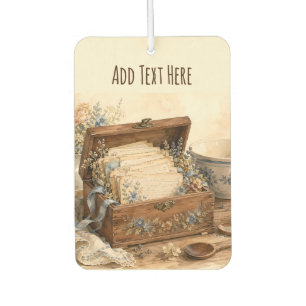 Vintage Recipe Box Cottage Kitchen Car Air Freshener