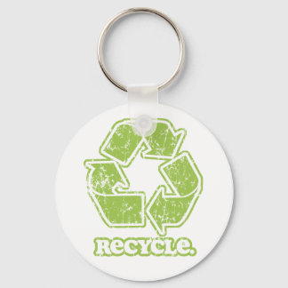Vintage Recycle Sign Keychain