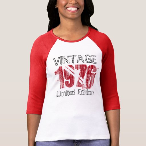 Vintage Red 1976 Limited Edition 40th Birthday T-shirt