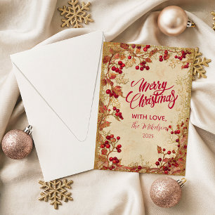 Vintage Red Berry Holiday Party