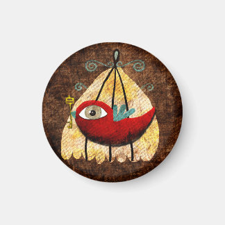 Vintage Red Bird Magnet