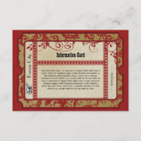 Vintage Red Broadway Old Hollywood Ticket Wedding