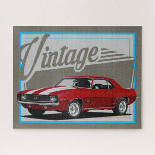 Vintage Red Camaro Jigsaw Puzzle