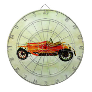 Vintage Red Car Dartboard