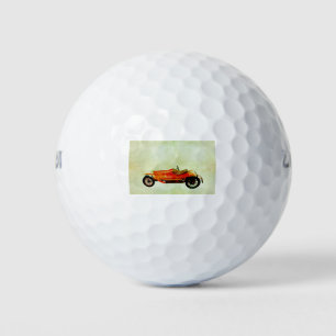 Vintage Red Car Golf Balls
