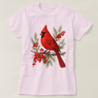 Vintage Red Cardinal Bird | Classic Winter Bird