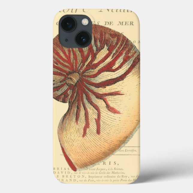 Vintage Red Conch Shell Case-Mate iPhone Case (Back)