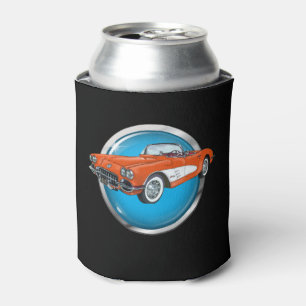 Vintage Red Convertible Can Cooler Holder - srf