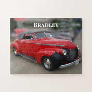 Vintage Red Covertible Jigsaw Puzzle