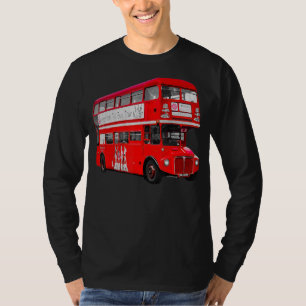 Vintage Red Double Decker British Tour Bus T-Shirt