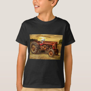 Vintage Red Farm Tractor T-Shirt