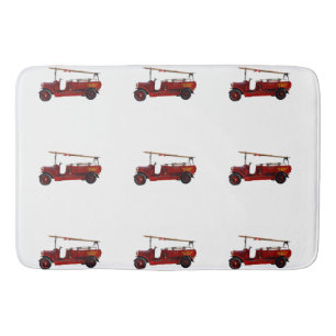 Vintage_Red_Fire_Truck_Large_Memory_Foam_Bath_Mat Bath Mat