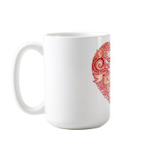 Vintage Red Floral Heart Valentine's Day Classic