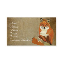 Vintage Red Fox Business Card