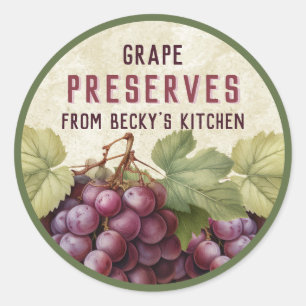 Vintage Red Grape preserves Canning stickers