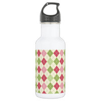 Vintage Red, Green, and Pink Argyle Pattern