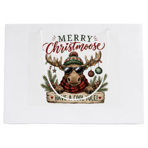 Vintage Red Green Christmas Holiday Gift Bag Style