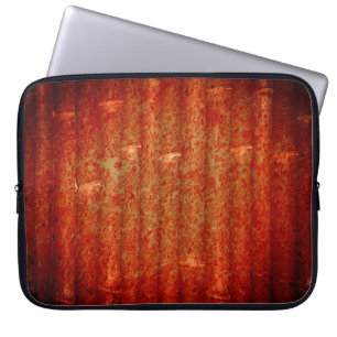 Vintage Red Grunge Background Laptop Sleeve