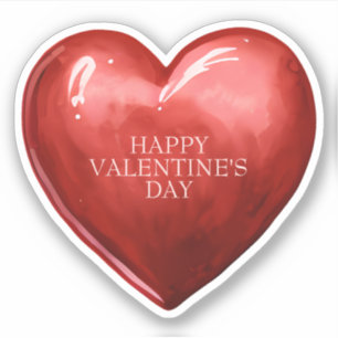 Vintage Red Heart Valentine's Day