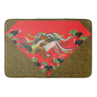 Vintage Red Japanese Phoenix Bird Art G.A. Audsley
