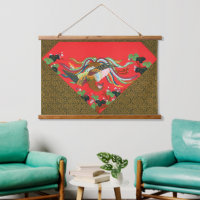 Vintage Red Japanese Phoenix Bird Art G.A. Audsley