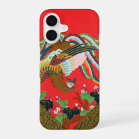 Vintage Red Japanese Phoenix Bird Art G.A. Audsley