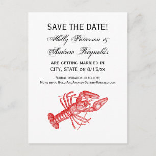 Vintage Red Lobster #1 Drawing Announcement Postcard