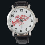 Vintage Red Lobster #1 Drawing Watch<br><div class="desc">Vintage Red Lobster #1 Drawing Customisable invitations and accessories with a stylised vintage image of a lobster. You can easily customise these products by adding text fields, removing existing text fields, changing design images or adding additional images of your choice. You can also change text fonts and text colours (and...</div>