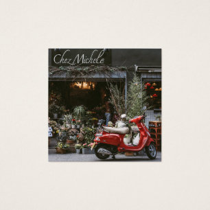 Vintage Red Motor Scooter    