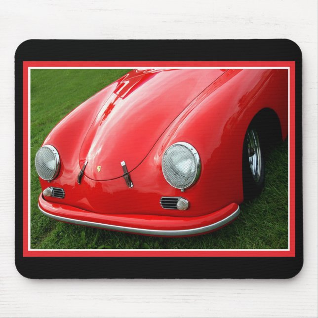 vintage Red Mouse Mat (Front)