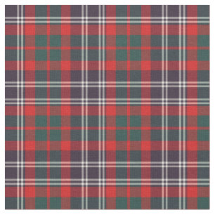 Vintage Red, Navy Blue, and Forest Green Scottish Fabric