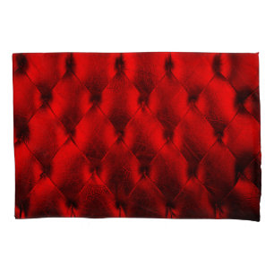 Vintage Red Padding Cushion Texture Pillowcase