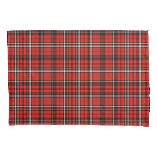 Vintage Red Plaid Pattern Pillowcase (Front)