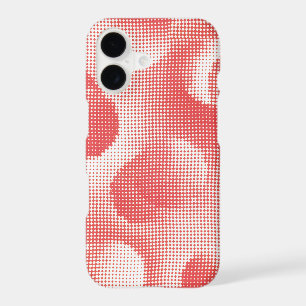 Vintage Red Pop Art Halftone Dot Pattern
