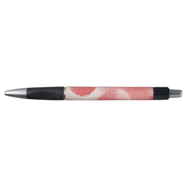 Vintage Red Pop Art Halftone Dot Pattern (Front)