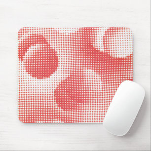 Vintage Red Pop Art Halftone Dot Pattern Mouse Mat