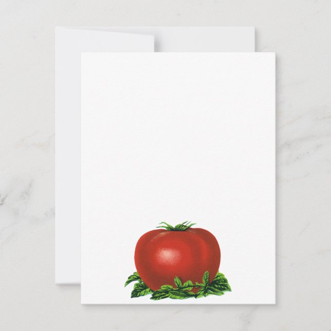 Vintage Red Ripe Tomato, Vegetables and Fruits (Front)