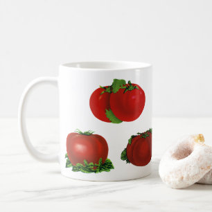 Vintage Red Ripe Tomatoes Food, Fruits, Vegetables Coffee Mug
