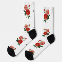 Vintage Red Rose Illustration Thunder_Cove