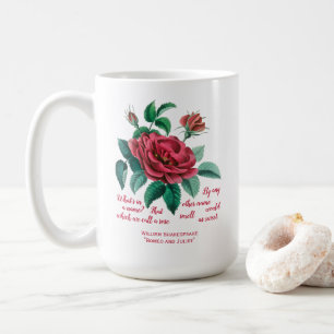 Vintage Red Rose  Shakespeare "Romeo and Juliet" Coffee Mug