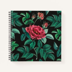 Vintage Red Rose Shakespeare "Romeo and Juliet" Notebook
