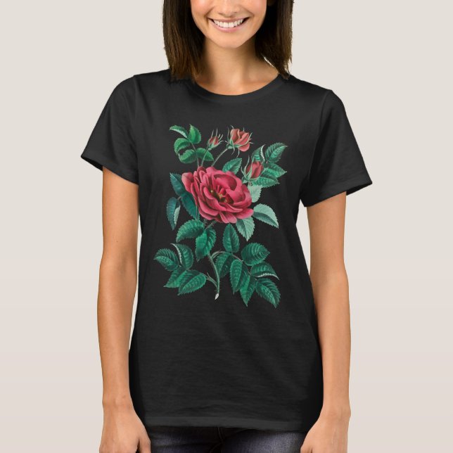 Vintage Red Rose T-Shirt (Front)