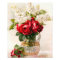 Vintage Red Roses and Baby’s Breath