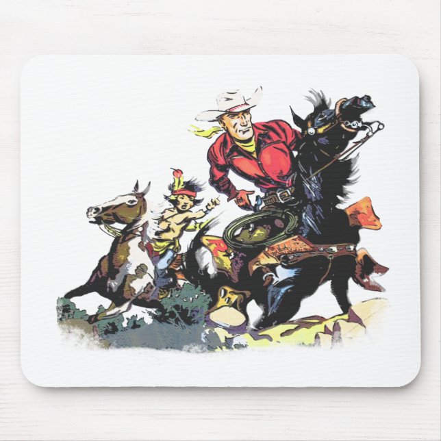 Vintage Red Ryder Gifts Mouse Mat (Front)