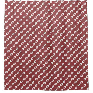 Vintage Red Shower Curtain